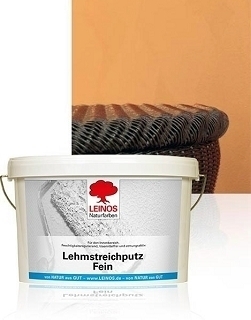 Lehm Streichputz fein -samt- Leinos Naturfarben